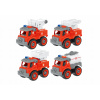Wiky Skrutkovacie hasičské auto, 4 ks, 13 cm
