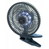 Ventilátor SILENT 210mm AKU nabíjecí 2000mAh s osvětlením klips Compass 07230