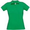 B&C | Safran Pure /women, Dámske piqué polo, zelená kelly, L