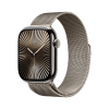 Apple Watch Series 10 46 mm Cellular prírodný titán s prírodným milánskym ťahom M/L MWYC3QC/A