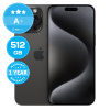 Apple iPhone 15 Pro Max Black Titanium 512GB A+ Repasovaný