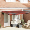 zahrada-XL Zatemniteľná markíza Viacfarebný 350 x 200 cm Polyester, Hliník 3329664