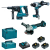 MAKITA Aku súprava DGA506+DHR243+DDF492 Li-ion LXT 18V/5,0Ah
