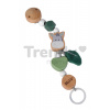 Drevená retiazka na cumlík Baby HIPP Dummy Chain Eichhorn s korálikmi 19 cm od 0 mes