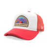 Dětská Kšiltovka New Era - Branded Adventure Patch 9FORTY Trucker - Coral / White dětské kšiltovky Youth (54-56 cm)