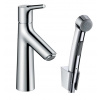 Hansgrohe Talis S Umývadlová batéria s výpustom Push-Open a ručnou sprchou Bidette, chróm 72290000-HG