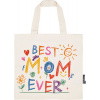DTF nažehľovačka Best mom ever Rozmer: Malá taška, Farba písma nažehľovačky: biela