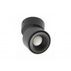 GTV LED svítidlo BIANCO, 8 W,680 lm, AC 220–240 V, 50/60 Hz, PF>0,9, Ra?80, IP20, IK06, 36°, 4000 K, kruhové, černé