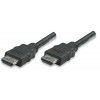 MANHATTAN HDMI kábel s Ethernetom, tienený, 1 m, čierny 308816 Manhattan