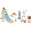 Set šmykľavka s vodnou hrou a športové hry na záhradu Toboggan GM Slide Life Smoby dĺžka šmyku 150 cm