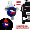 Držiak / Podstavec pod vôňu POPPY TURBO PODSVIETENÝ / LED, vlajka Českej republiky
