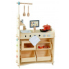 Creative play 3v1 Drevená kuchynka obchod a dielňa