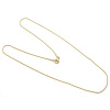 Strunka z chirurgické oceli 1 mm – stříbrná / zlacená - 50 cm, Zlatá
