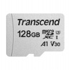 Transcend 128GB microSDXC 300S UHS-I U3 V30 A1 3D TLC (Class 10) paměťová karta (bez adaptéru), 95MB/s R, 45MB/s W (TS128GUSD300S)