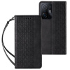 MG Magnet Strap knižkové kožené puzdro na Samsung Galaxy A53 5G, čierne