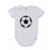 Dětské body s potiskem, Gama, krátký rukáv, fotbalový míč velikost 68
