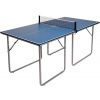 JOOLA Interiérový stôl na stolný tenis JOOLA MIDSIZE, skladací stôl na stolný tenis malý vrátane sieťky na stolný tenis, modrý, 168 x 84 x 76 cm