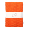 Baby Nellys Luxusná bavlnená pletená deka, dečka CUBE, 80 x 100 cm - orange Baby Nellys