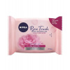 Nivea Micelárna obrúsky s ružovou vodou Micellar Rose Water Wipes 25 ks