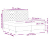vidaXL Postel s matracom modrá 200x200 cm zamat - Modrá - 275849-292576