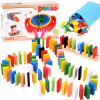 mamido Drevené farebné DOMINO kocky 300 ks