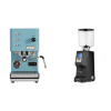 Profitec GO, blue + Eureka Atom Specialty 75, black
