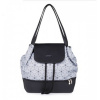 BabyOno Taška prebaľovacia/batoh UPTOWN 2v1 čierna vzor