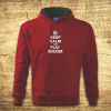Keep calm and play soccer, Barva Červená, Velikost 5XL Bezvatriko.cz 501226
