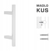 MPkovania FT - MADLO kód K31Z 25x25 mm ST ks Rozteč madla: 210 mm, Rozmer profilu madla: 25x25 mm, Dĺžka: 400 mm