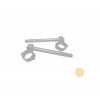 ACCOSSATO Pair of raised clip-on ACCOSSATO CP004 + 20 mm 10 degrees inclination, gold