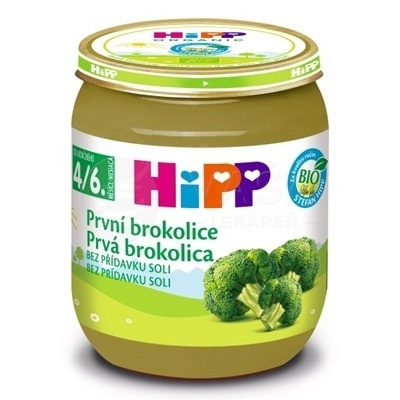 HiPP Príkrm BIO Prvá brokolica (od ukončeného 4./6. mesiaca) 125 g detský zeleninový príkrm