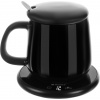 Ruhhy 22125 Elektrický ohrievač šálky 18 W + šálka 400 ml čierna