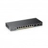 Zyxel GS1100-10HP Nespravované Gigabit Ethernet (10/100/1000) Podpora napájania cez Ethernet (PoE) 1U Čierna (GS1100-10HP-EU0101F)