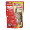 Miau Miau Cat hovädzie, vrecko 100 g - 24 ks