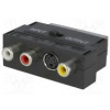 Adaptér RCA zásuvka x3,SCART vidlice,SVHS zásuvka 4pin