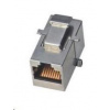 Keystone spojka Cat6, STP, RJ45/ RJ45, stříbrný LX8402B-C6/STP