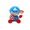 Ty 44002 - Marvel Captain America - Plüschfigur Soft - 15 cm