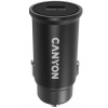 CANYON auto nabíječka C-20, 1x USB-C (PD 20W), vstup 12V-24V