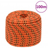 zahrada-XL Lodné lano oranžové 14 mm 100 m polypropylén 152676