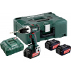 Metabo BS 18 LT SET 602102960 aku vrtací šroubovák 18 V 4.0 Ah Li-Ion vč. 3x aku, vč. nabíječky, kufřík