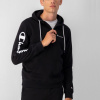 Mikina CHAMPION čierna Half Zip Hooded Sweatsh 217930 KK001 NBK