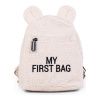 Childhome Detský batoh My First Bag Teddy Off White 24x8x20 krémová