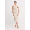 Patrizia Pepe šaty bavlnené 2A3074.A774 béžová 34