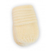 Baby Nellys Dojčenské rukavičky pletené, zimné - Veľ. 56-68 (0-6 m) Baby Nellys Smotanové