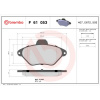 BREMBO Sada brzdových platničiek kotúčovej brzdy BREMBO P 61 053