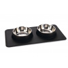 Karlie Diner Set Silicone Dex - 2 X 350 ml, Ø 14 cm čierna