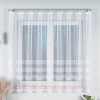 Záclona biela s pásikmi kusovka Veľkosť: 250x210