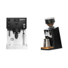 Rancilio Silvia PRO X, black + Eureka Mignon Zero 65 Speedy, CR black