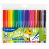 Fixy - CENTROPEN 7550 Colour World, trojhranné, prateľné - sada 18 ks