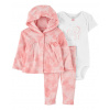 CARTERS CARTER'S Set 3dielny mikina, legíny, body kr. rukáv Pink Ocean dievča LBB NB/ veľ. 56